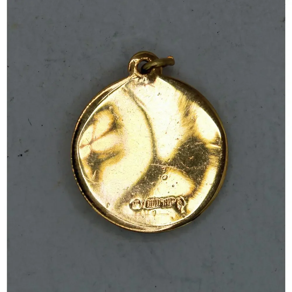 Vintage Gold Plate Enameled U.S. Army 30 Year Service Pendant